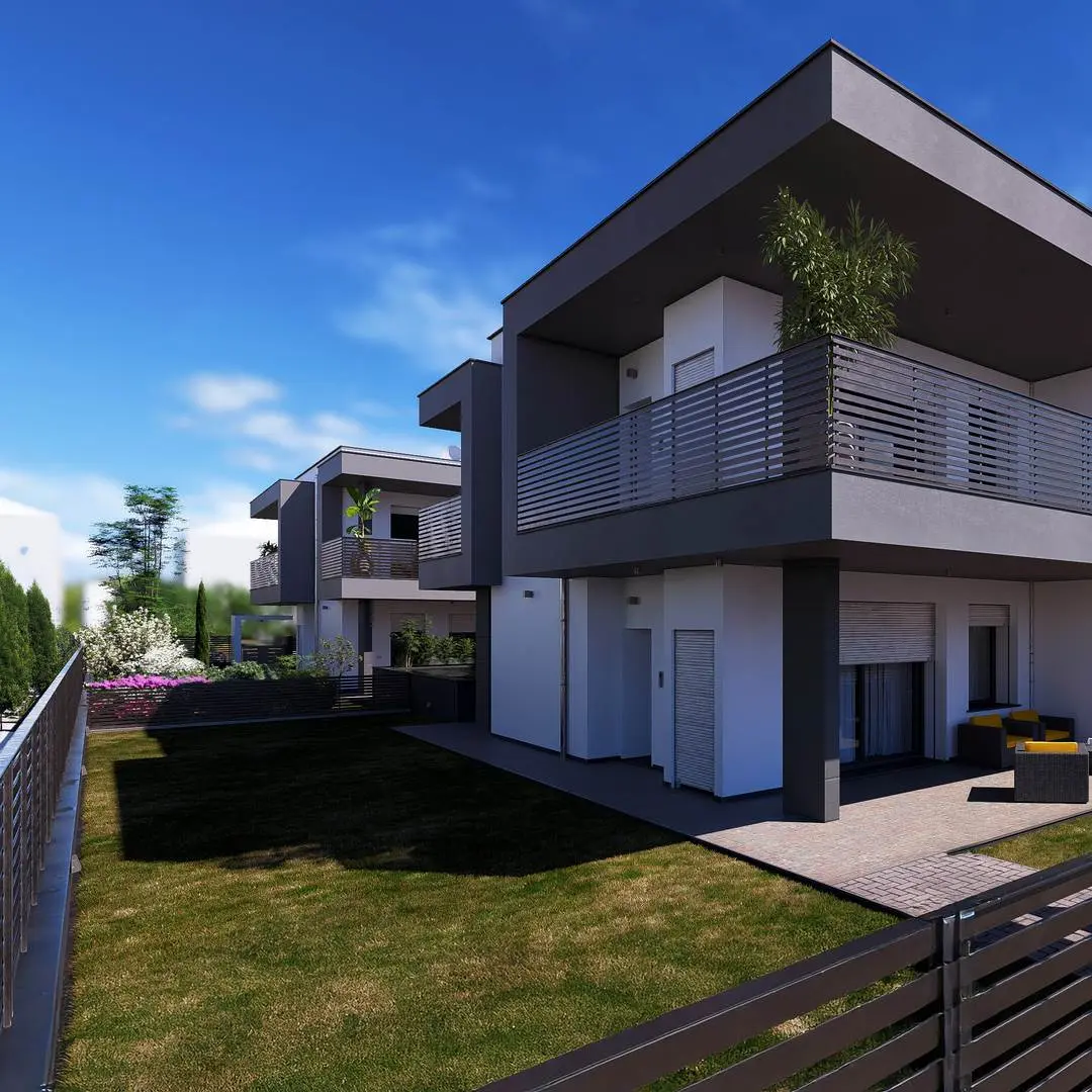 Nuovo complesso residenziale di quadrilocali in costruzione