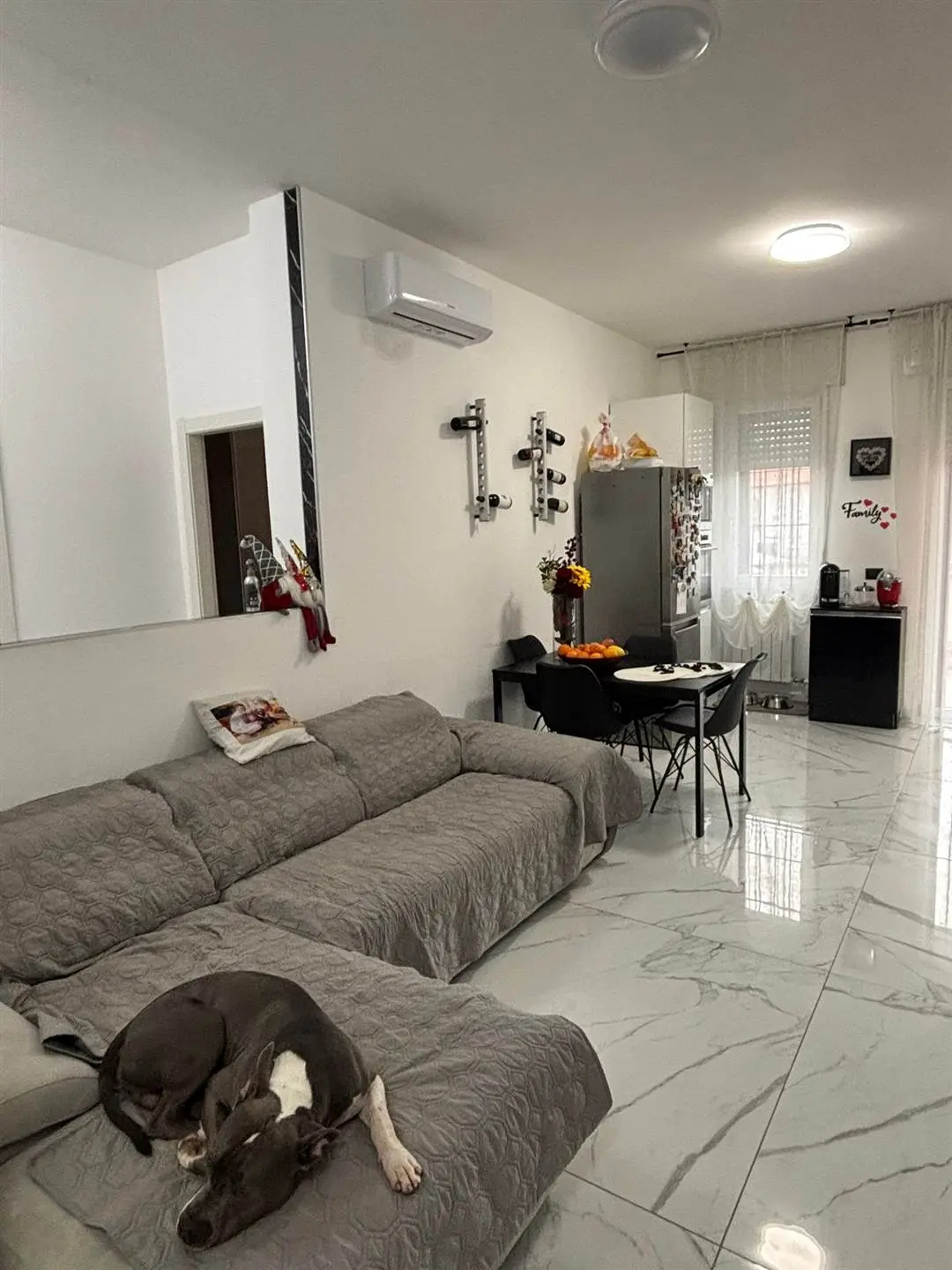 Trilocale ristrutturato con box e cantina in zona centrale e tranquilla a Pozzo d'Adda