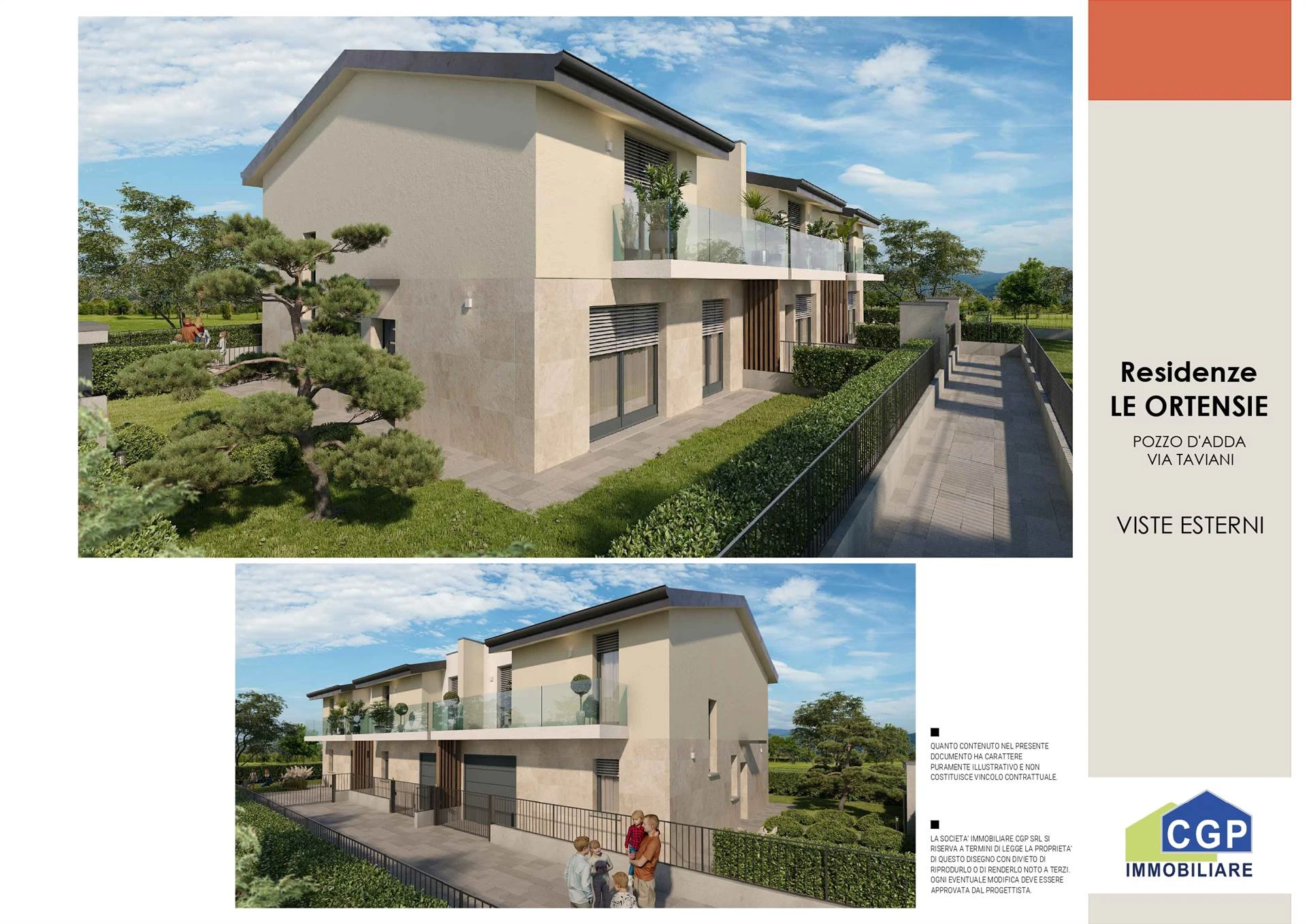 In vendita – Villa trifamiliare di nuova costruzione in “Residenza Le Ortensie” – Eu. 360.000