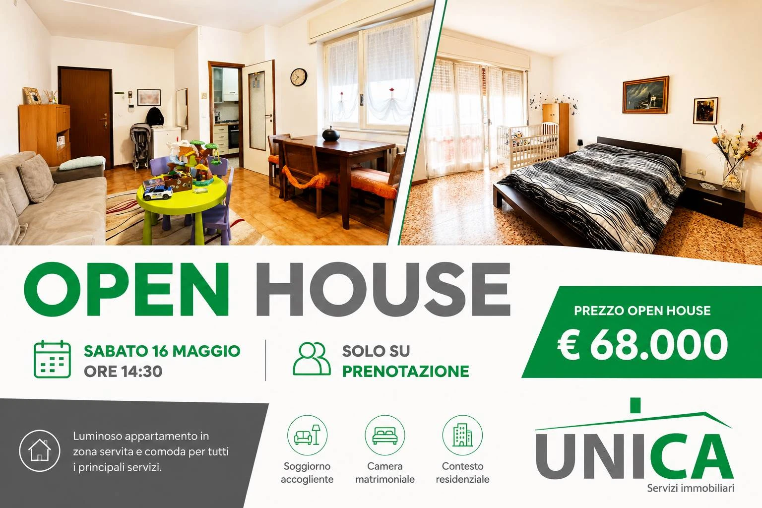Bilocale ottimo per investimento - open house 16 maggio ore 14.30