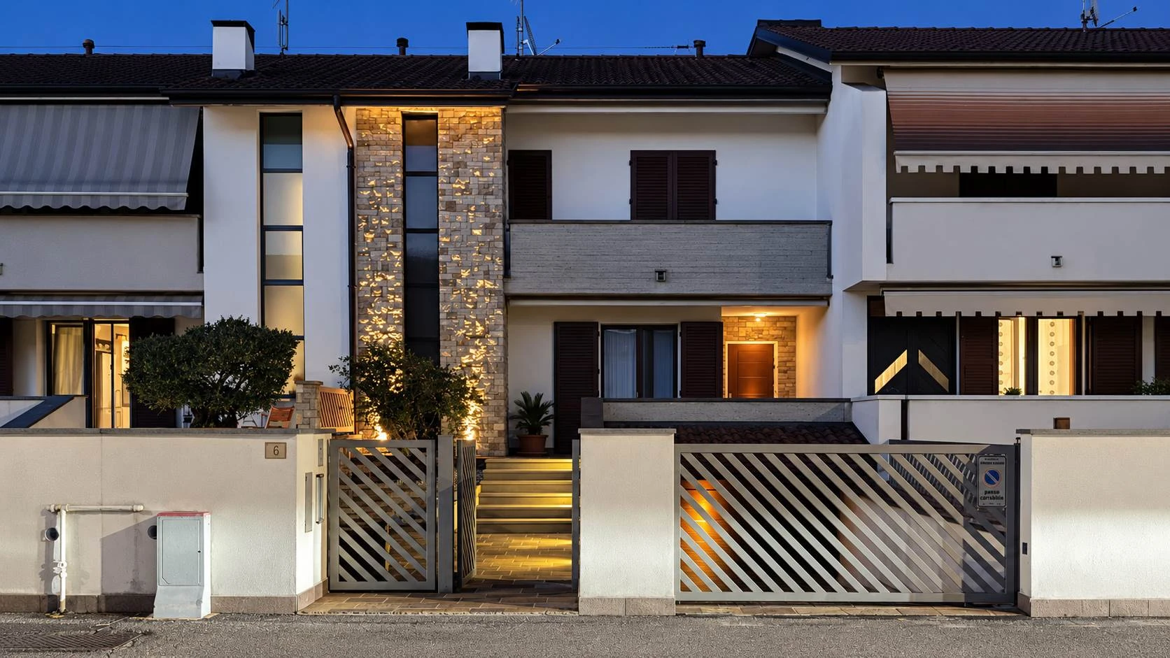 Villetta a schiera indipendente con giardino privato