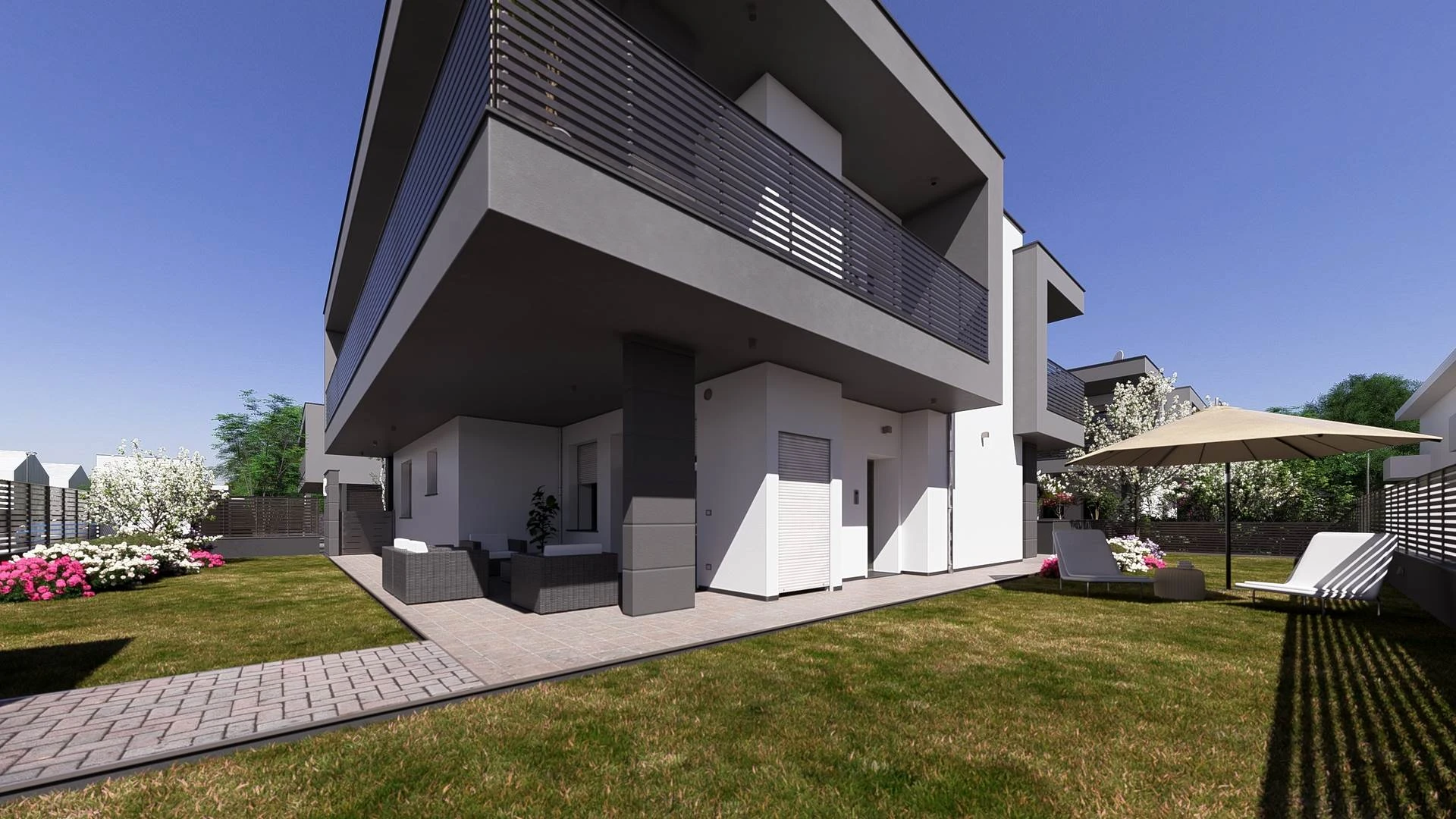 Verdello  nuovi appartamenti in villa bifamiliare