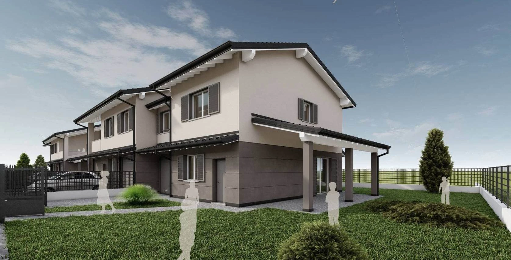 Nuova Villa Laterale ad Alto Risparmio Energetico  - Finiture Personalizzabili -