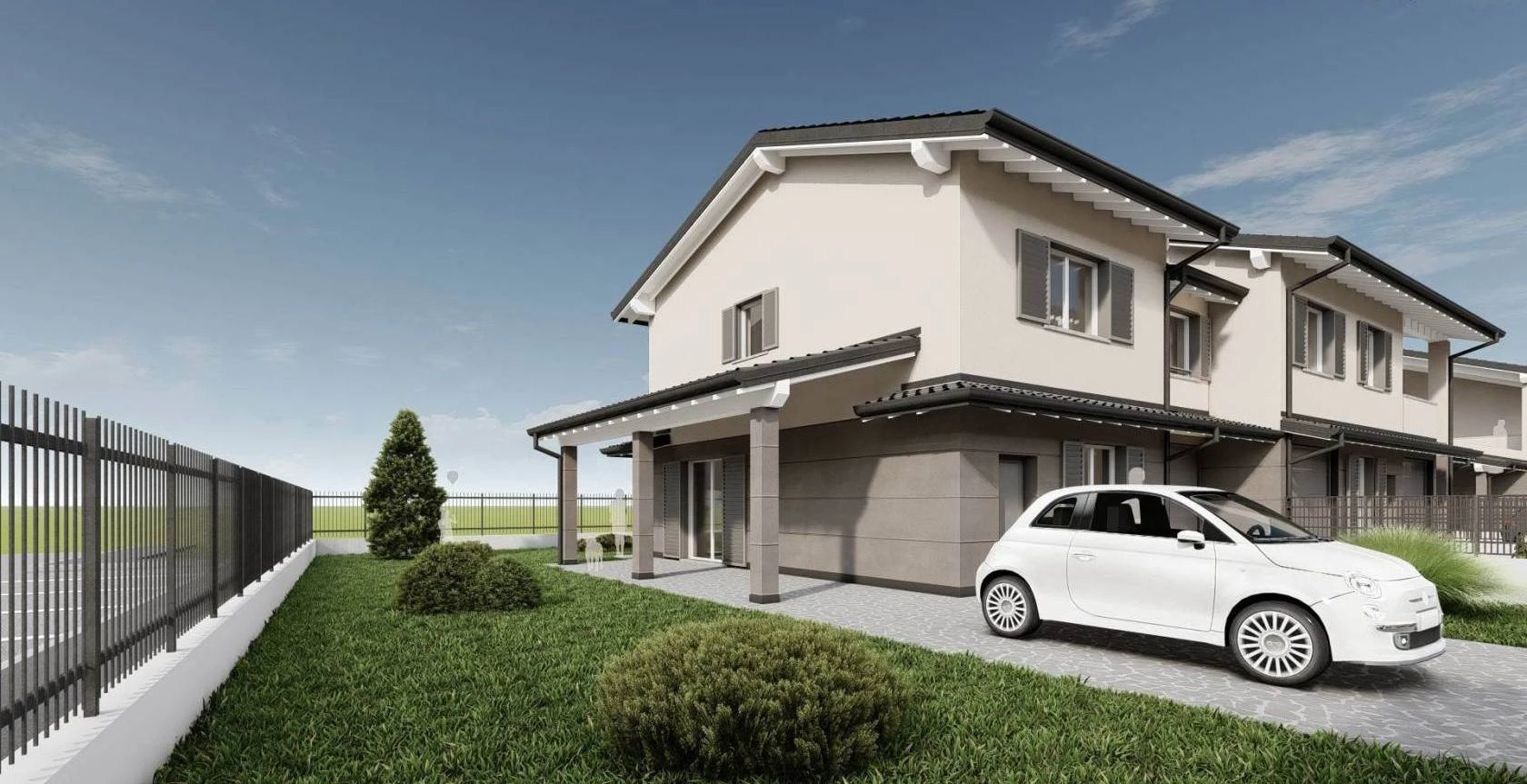 Nuova Villa Laterale ad Alto Risparmio Energetico  - Finiture Personalizzabili -