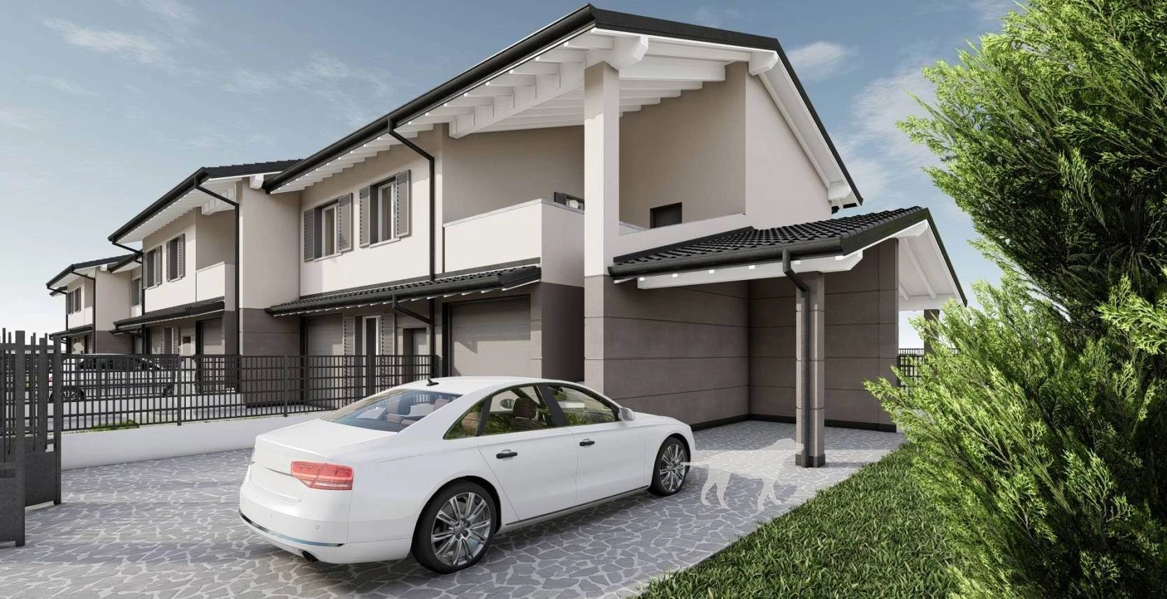 Nuova Villa Laterale ad Alto Risparmio Energetico  - Finiture Personalizzabili -